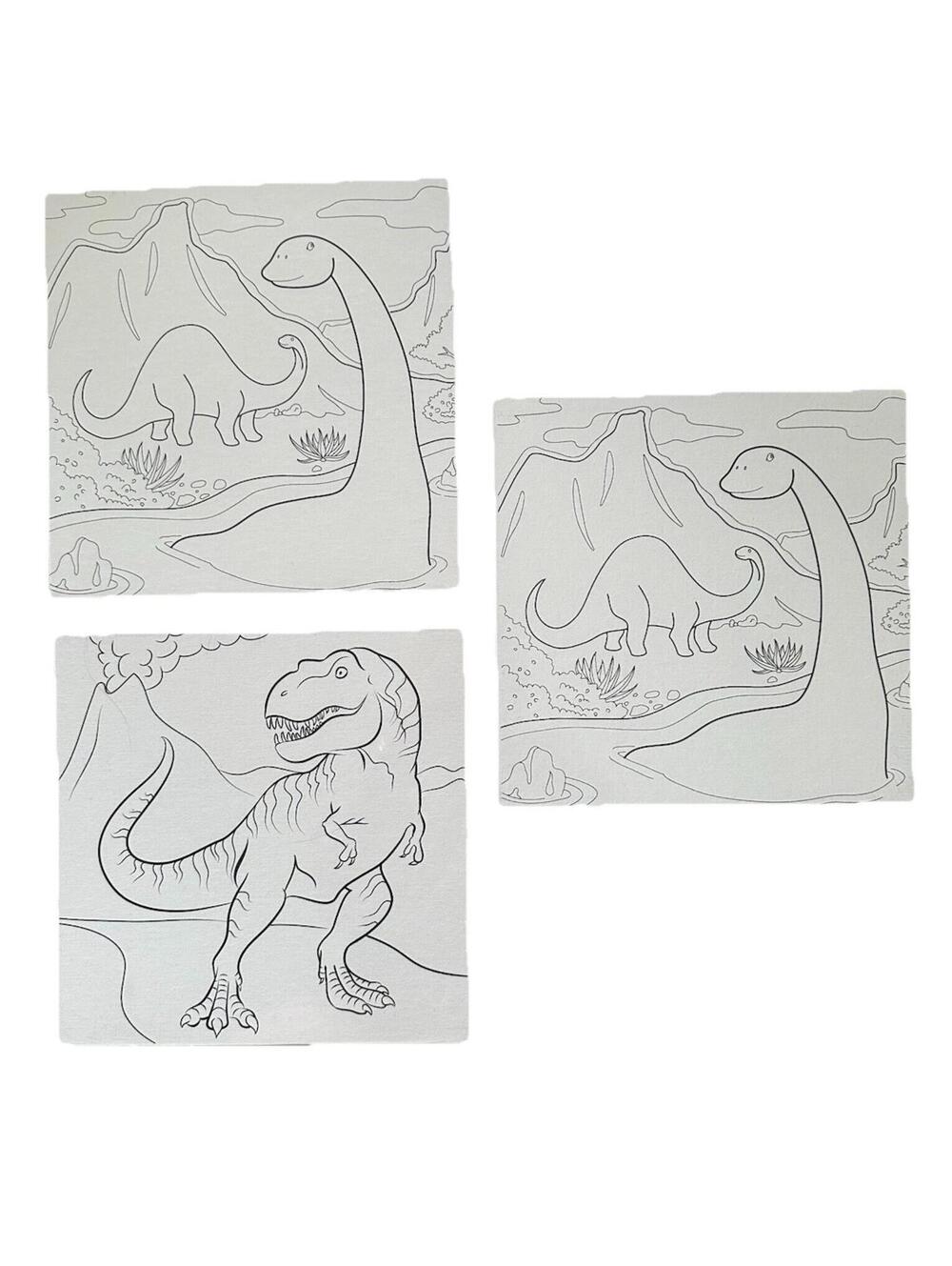 Set or 3 Creatology Printed Canvas Pack Dino
